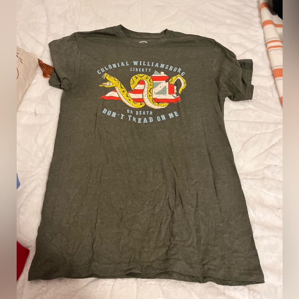 Green Graphic T-Shirt with Snake Design